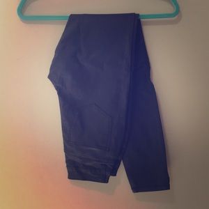 Leather (pleather) skinny jeans. Size 6